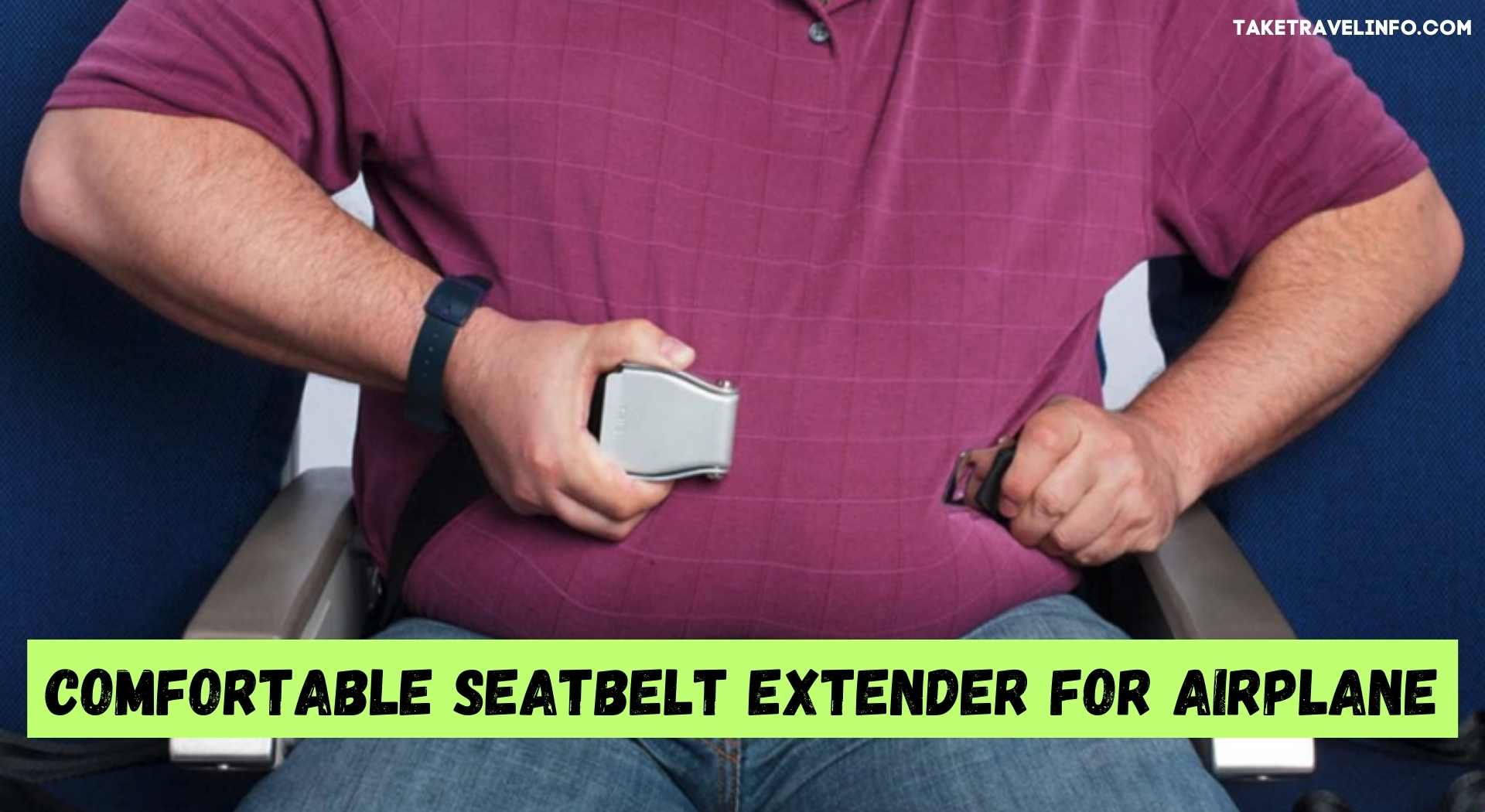 Comfortable Seatbelt Extender For Airplane