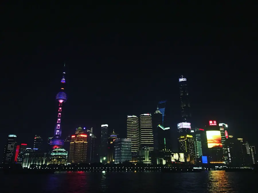 Photo Shanghai skyline China
