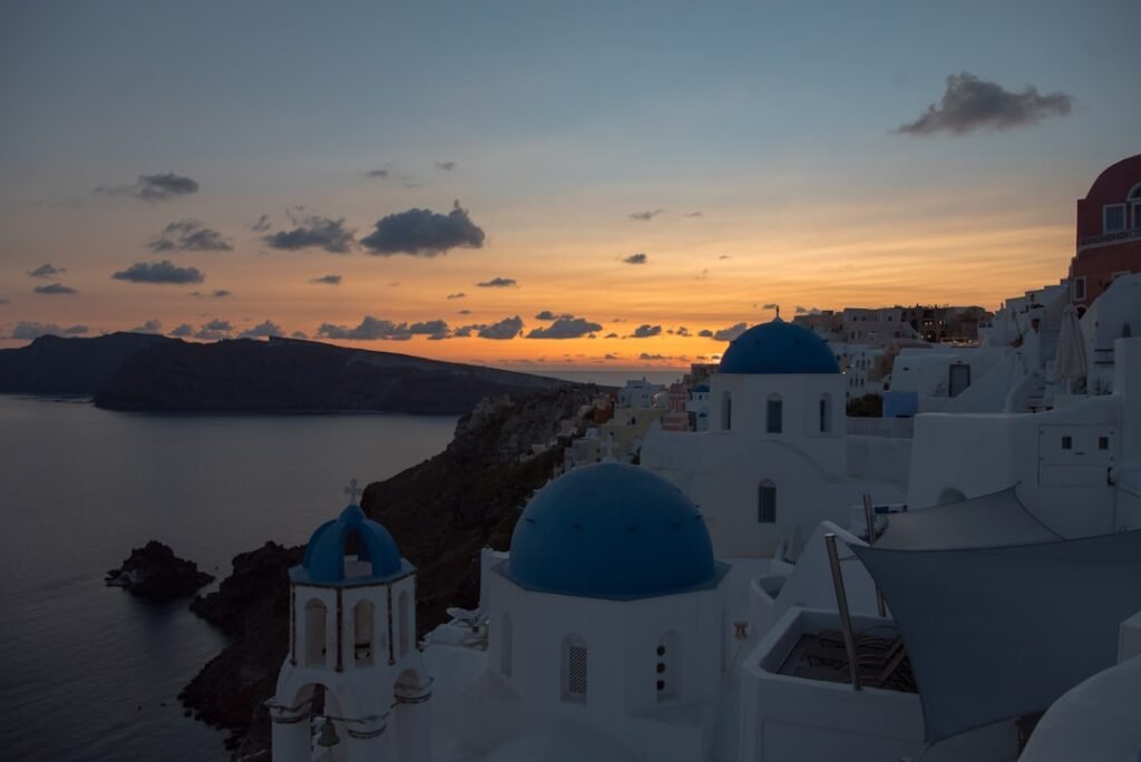 Photo Santorini sunset