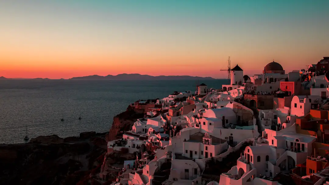 Photo Santorini sunset