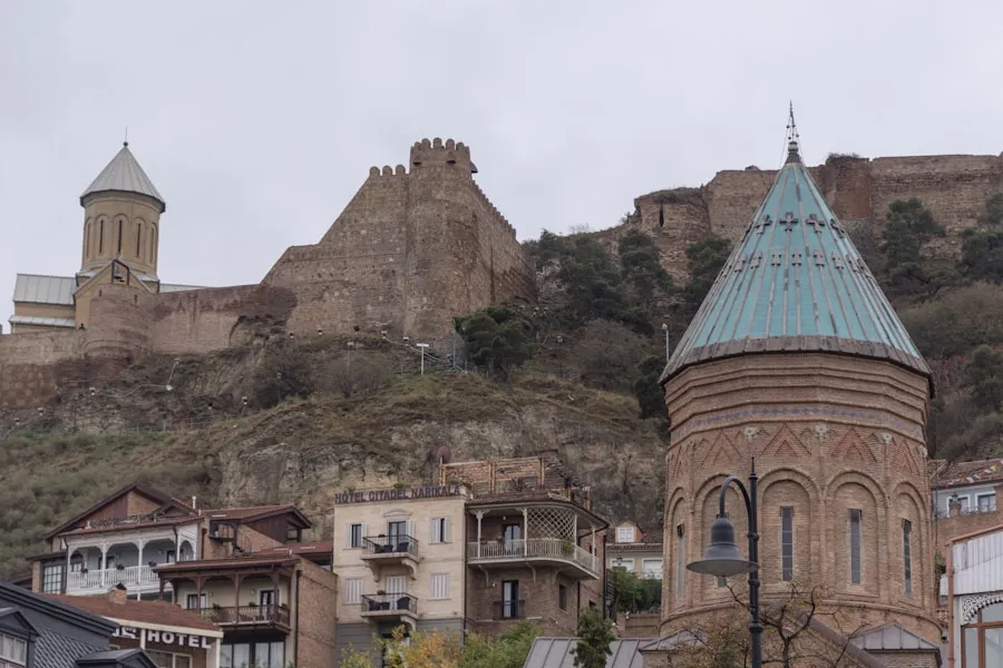 Discover the Top Tbilisi Attractions Narikala Fortress and historic buildings in Old Tbilisi, Georgia