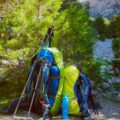 Photo "how to attach hiking poles to backpack"
