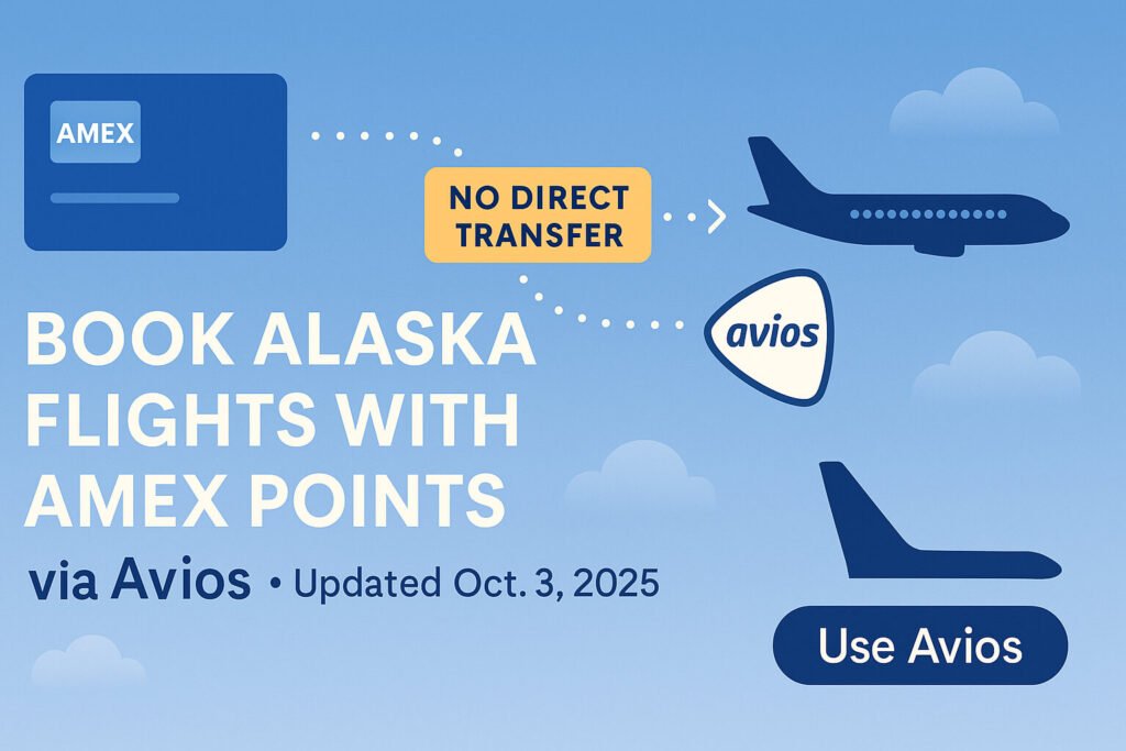 Book Alaska (Atmos™ Rewards) Flights With Amex Points