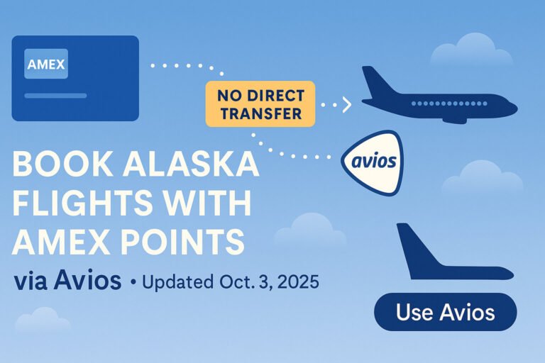 Book Alaska (Atmos™ Rewards) Flights With Amex Points