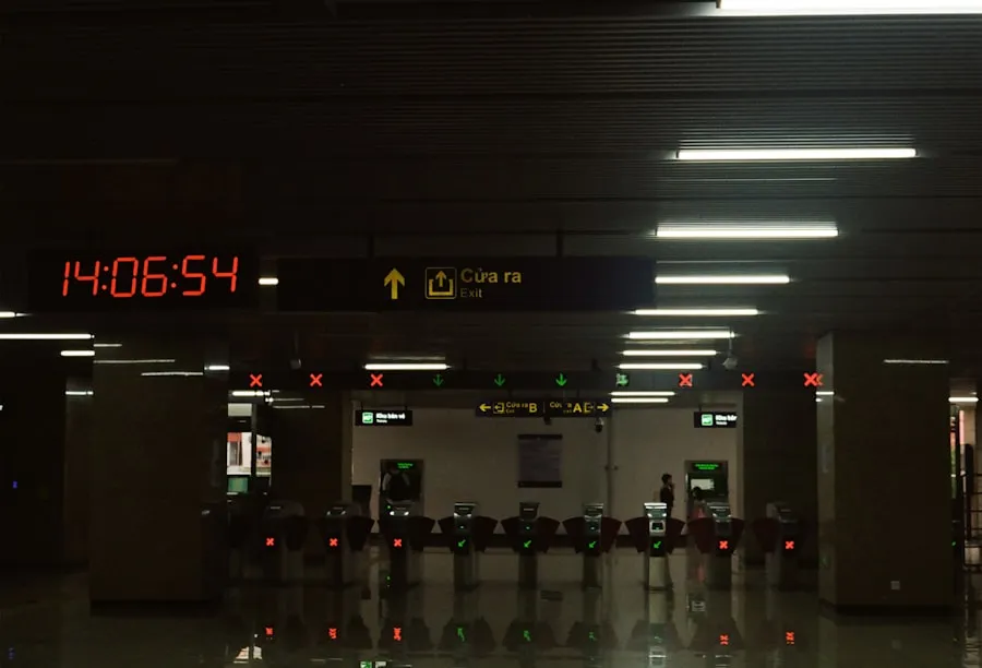 Check-in and passenger areas inside Terminal B at Boston Logan International Airport