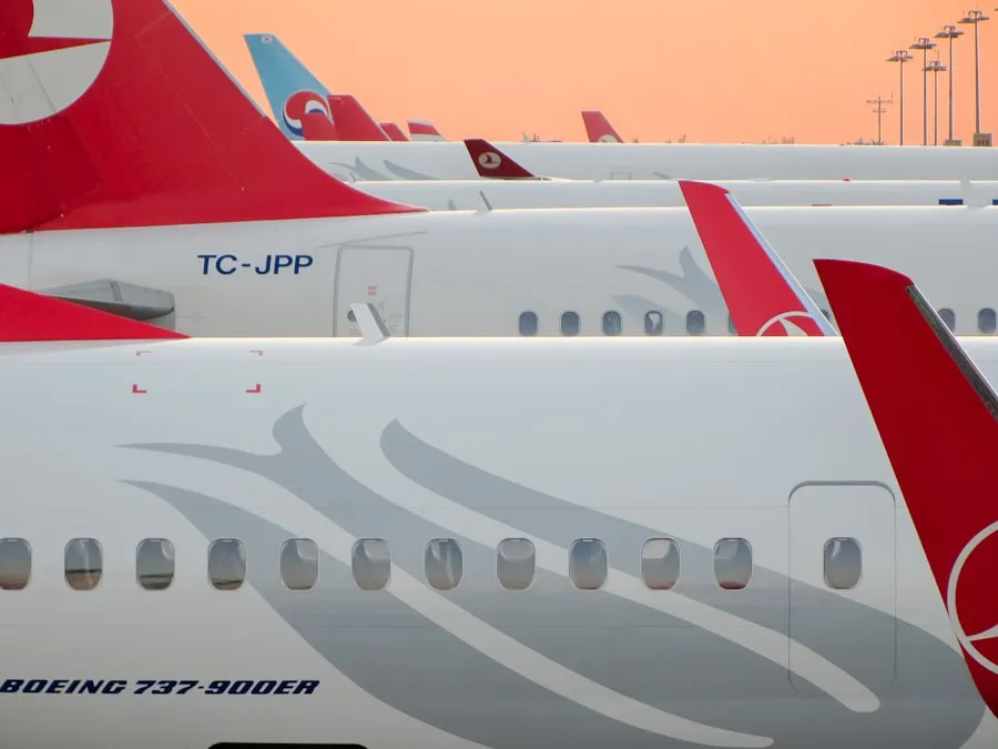Discover Gainesville: Airlines Serving GNV Several Turkish Airlines aircraft parked together at an airport
