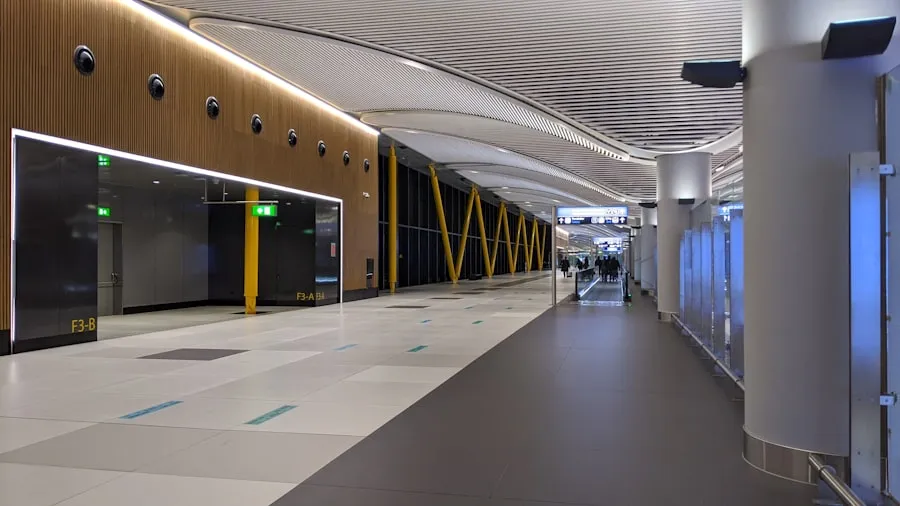 Frontier Airlines check-in and security area at LAX
