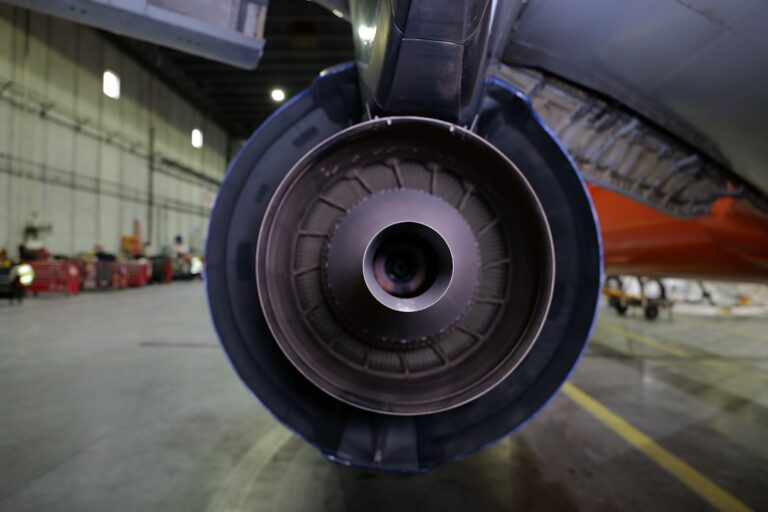 Photo Airplane engine