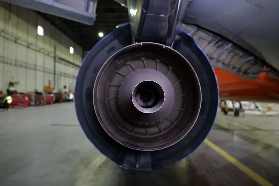 Photo Airplane engine