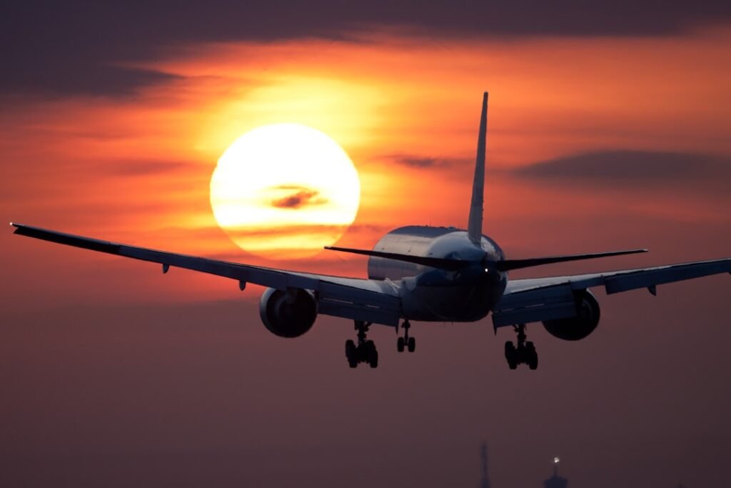 Photo Airplane landing