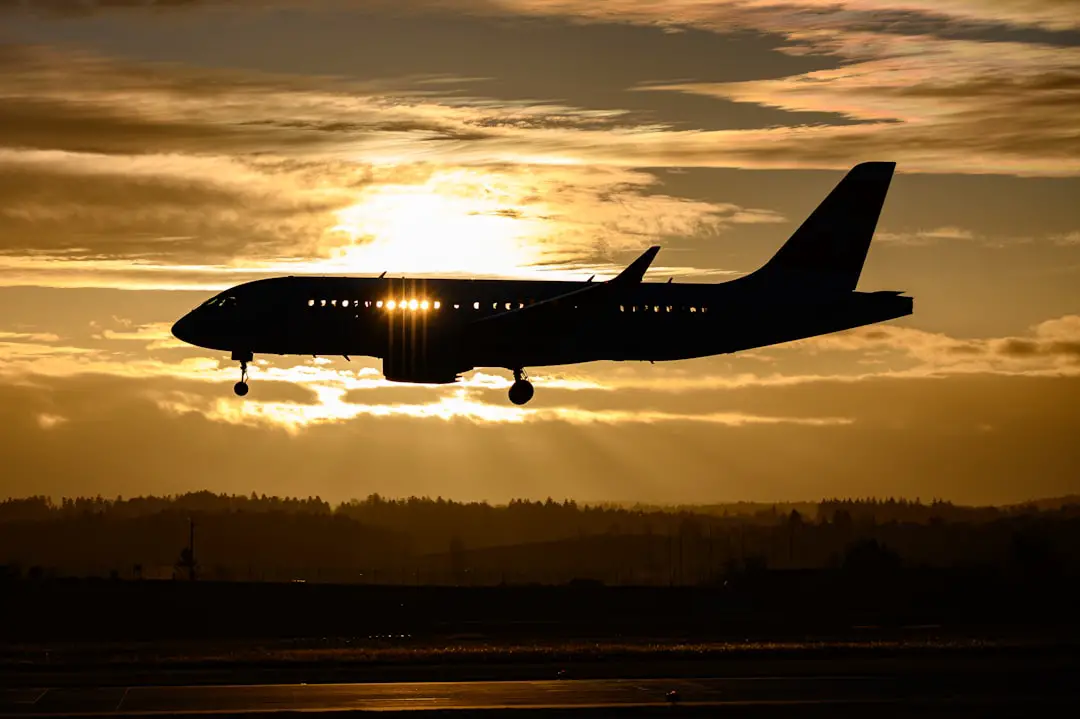 Photo Airplane landing