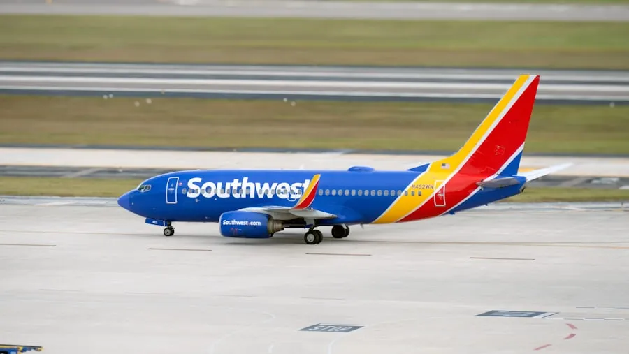 Southwest Airlines mobile app showing trip information and reservation tools