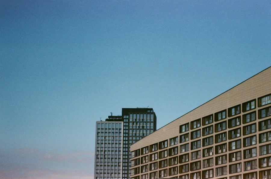 Superstition: Why Hotels Skip the 13th Floor Modern hotel and high-rise buildings under a clear sky