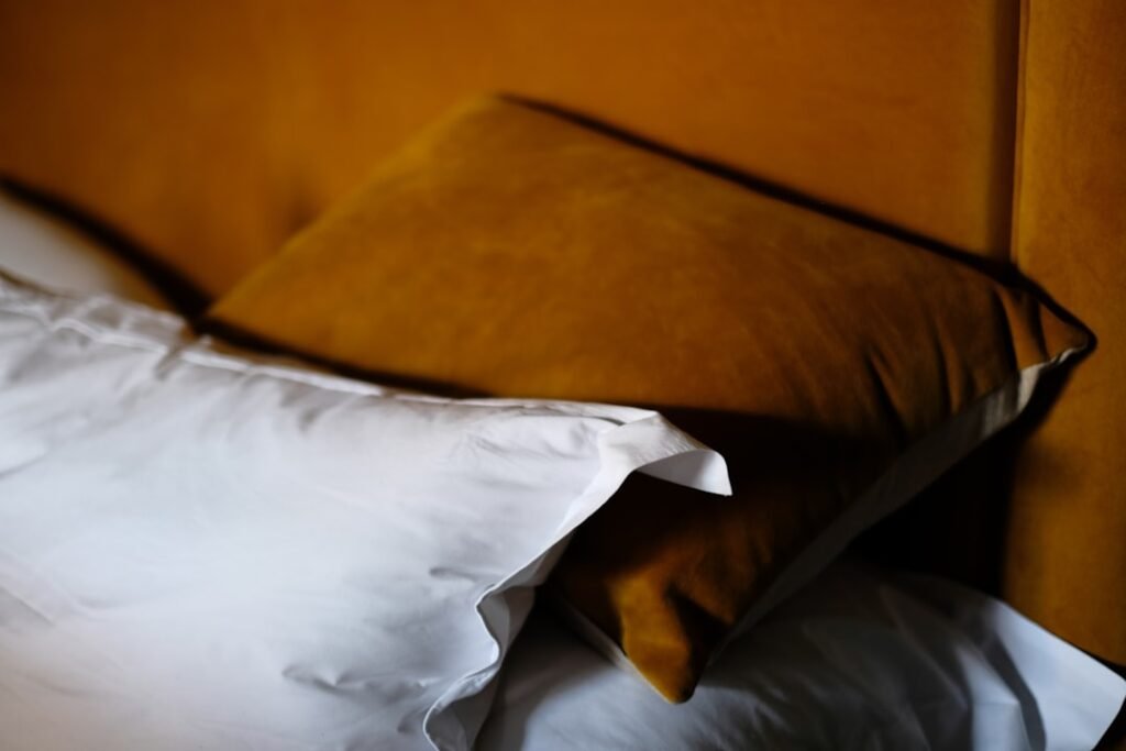 Photo hotel pillows comfortable