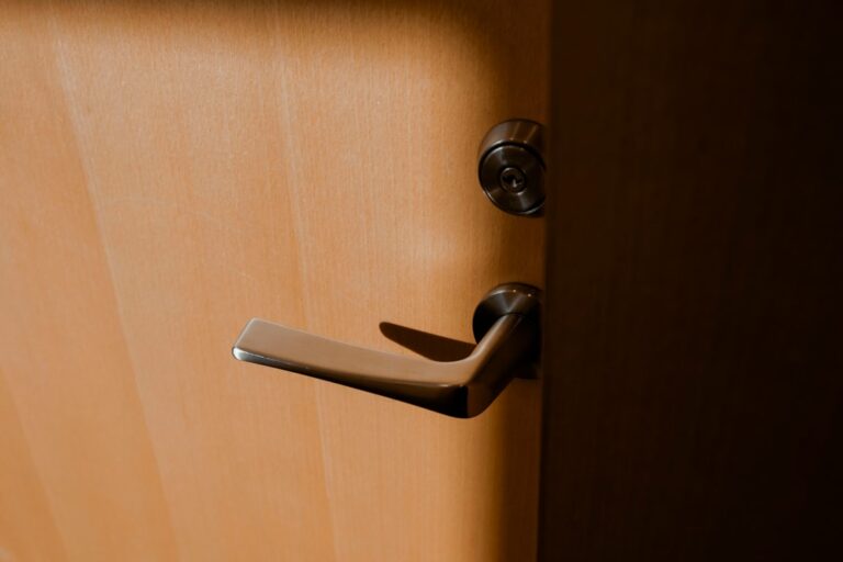 Photo secure hotel door