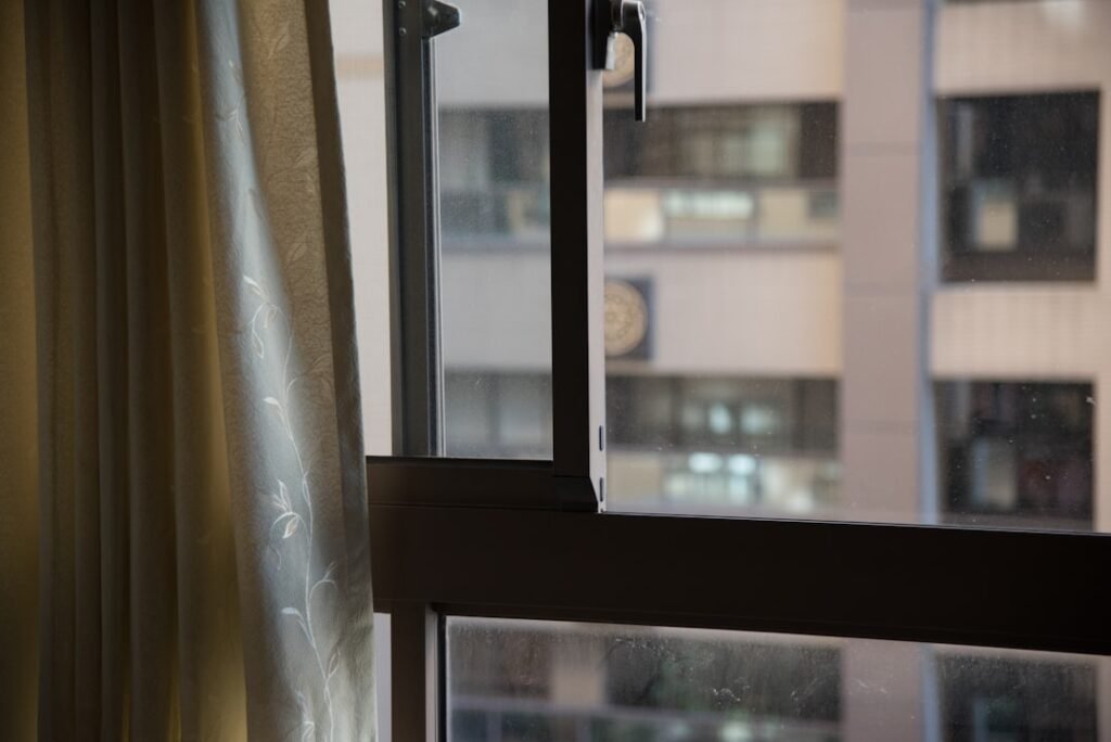 Photo secure hotel room door