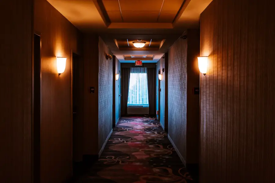Photo secure hotel room door