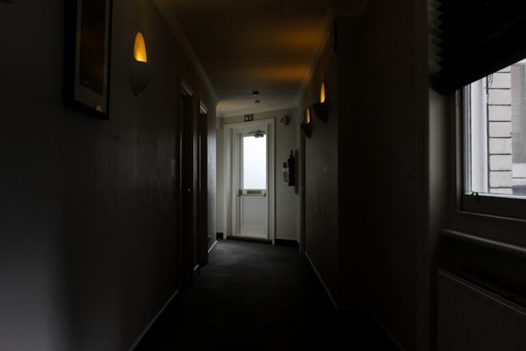 Photo secure hotel room door