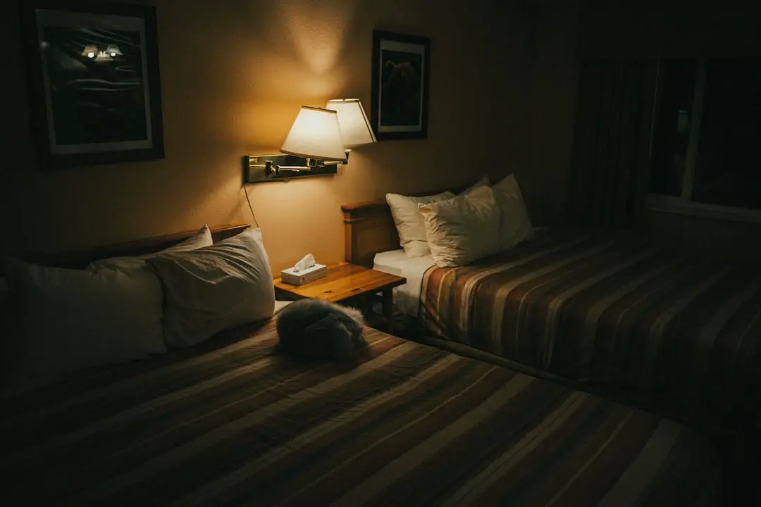 Photo book hotel room