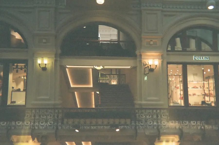 Photo shining filmed hotel