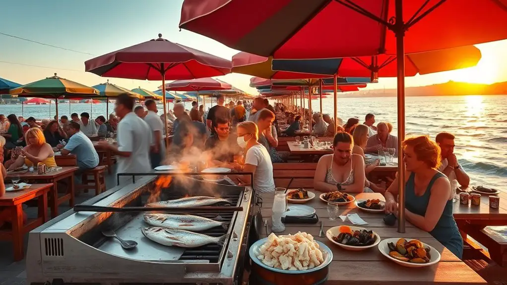 affordable seafood by waterfront