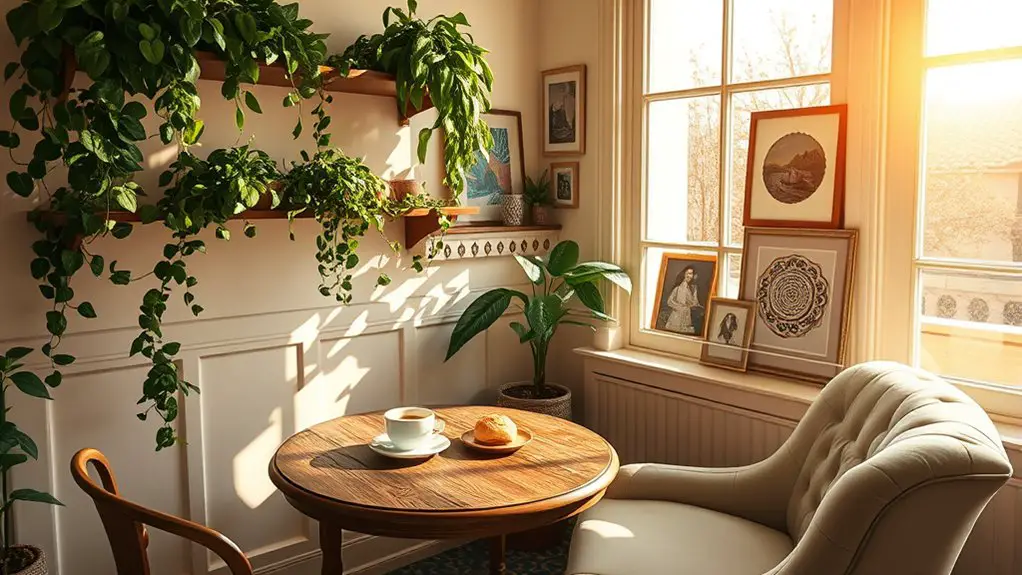 artistic vintage cafe ambiance