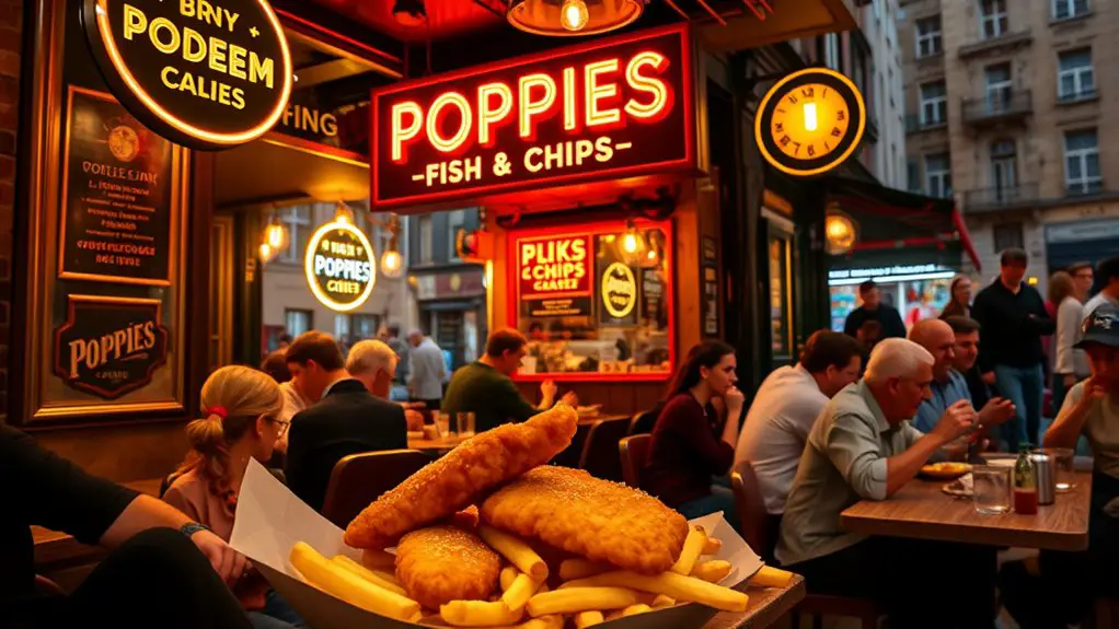 authentic vintage fish and chips