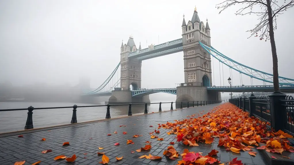 autumn chill in london