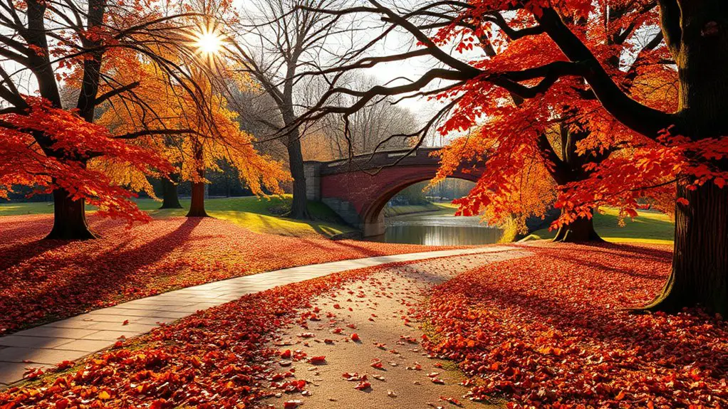 autumn parks showcase vibrant foliage
