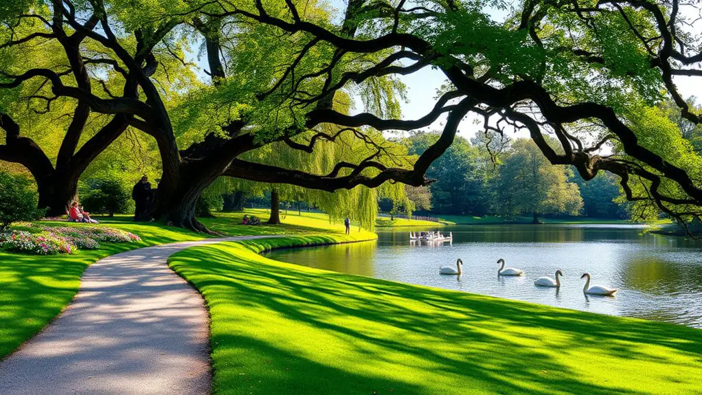 beautiful gardens and lakes