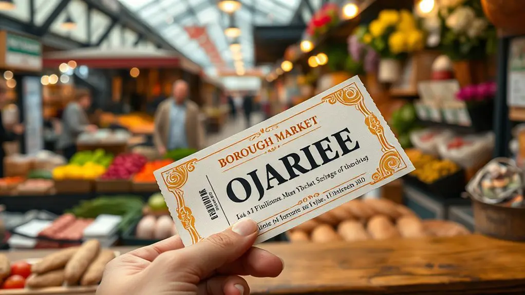 borough market ticket options
