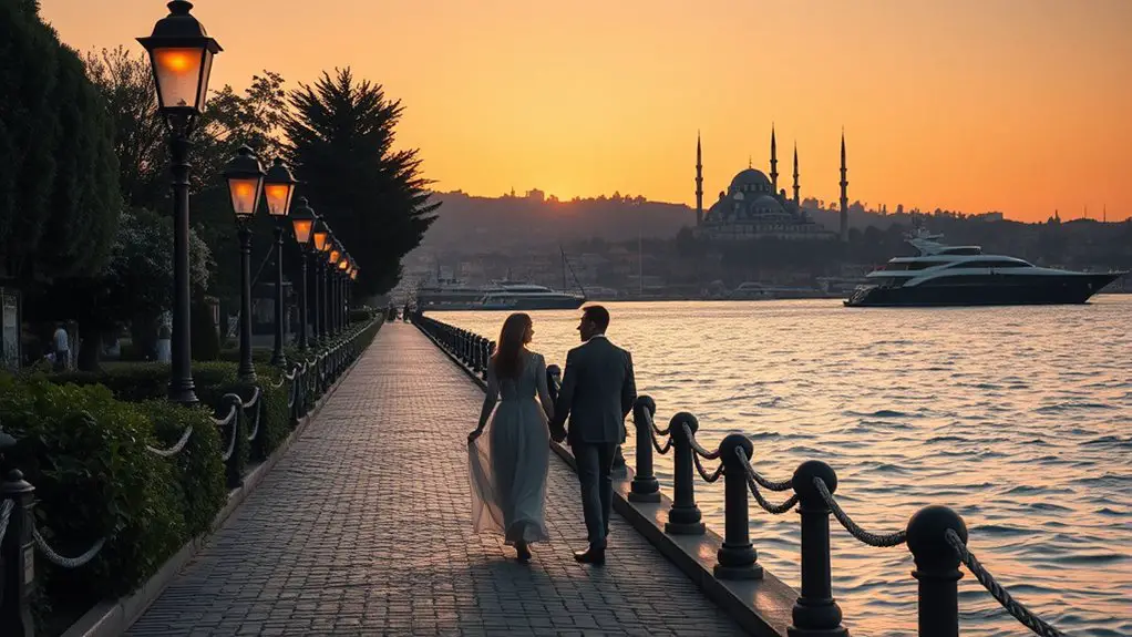 bosphorus romantic waterfront stroll
