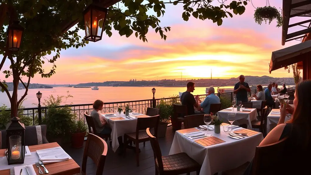 bosphorus views and pastries