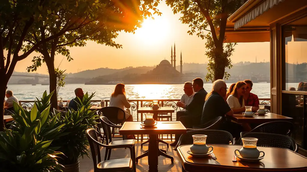 breathtaking bosphorus waterfront cafes