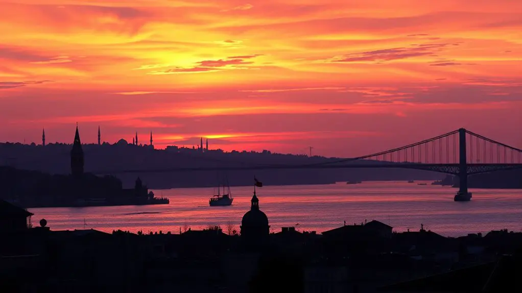 breathtaking sunset bridge views