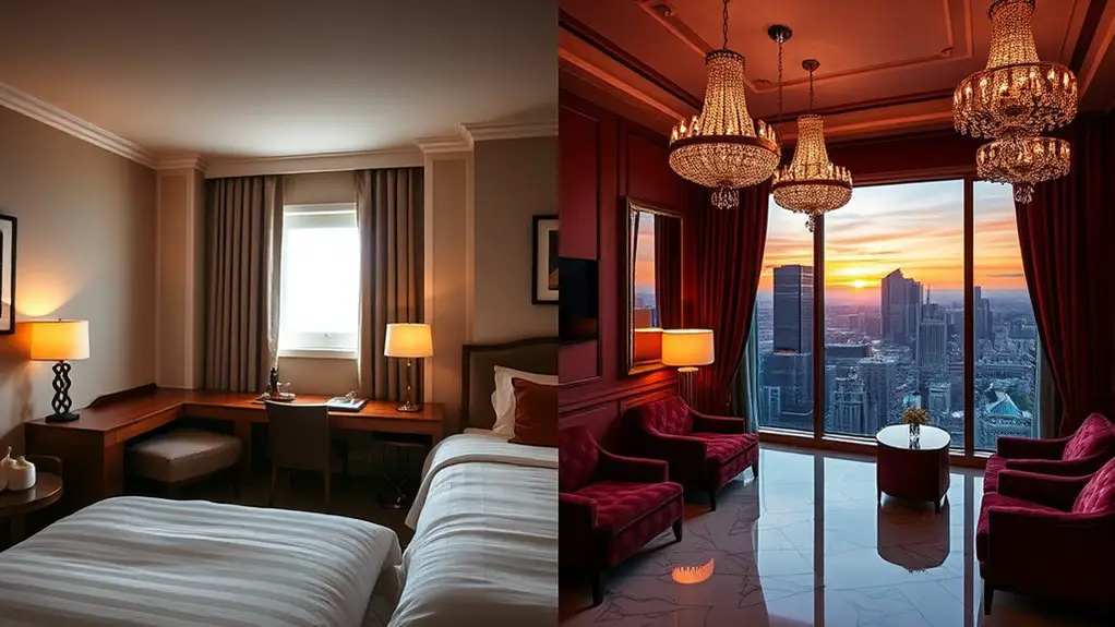 budget vs luxury accommodations