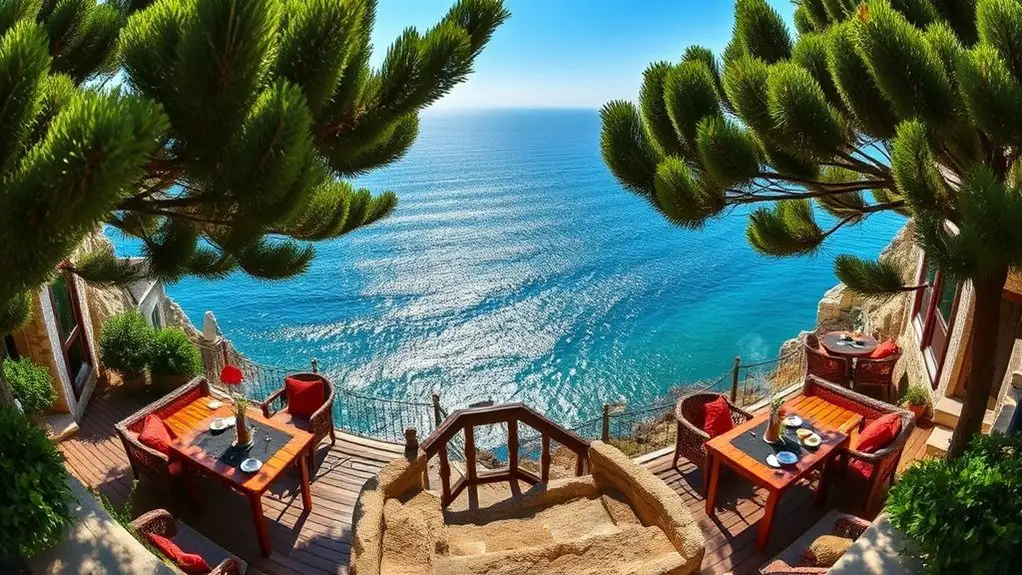 cafes with scenic sea views