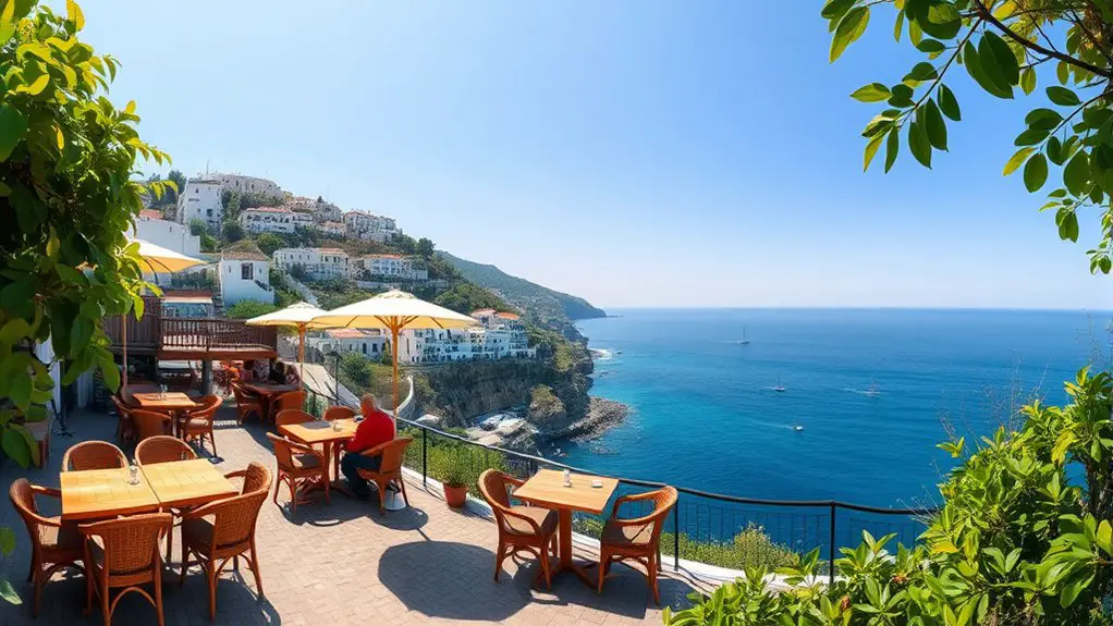 cafes with stunning sea views