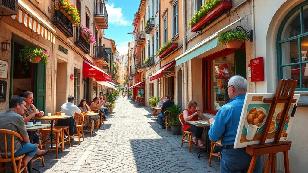 Turkish coffee and pastries at a Karaköy cafe