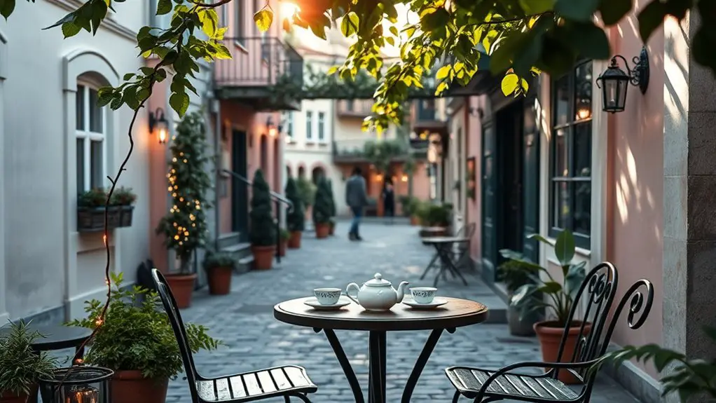 charming cafes for tea
