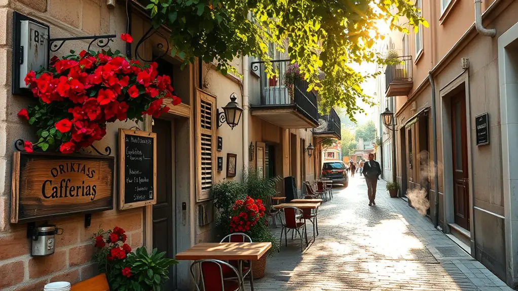 charming cafes local brews