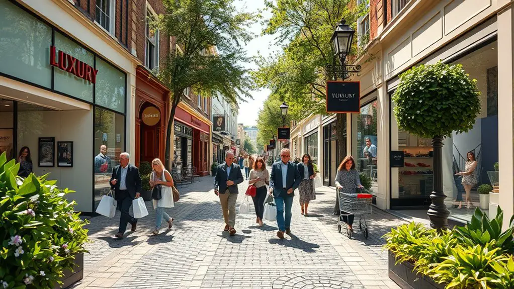 charming outdoor shopping experience