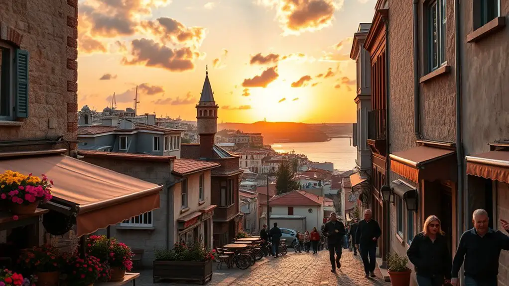 charming streets filled with art