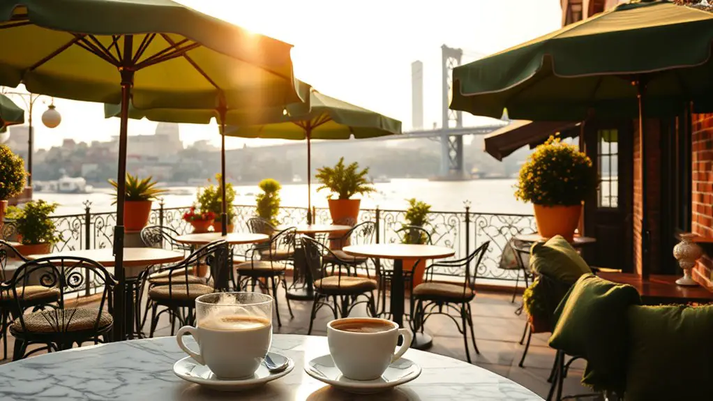 charming waterfront cafe experience