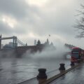 chilly damp festive atmosphere