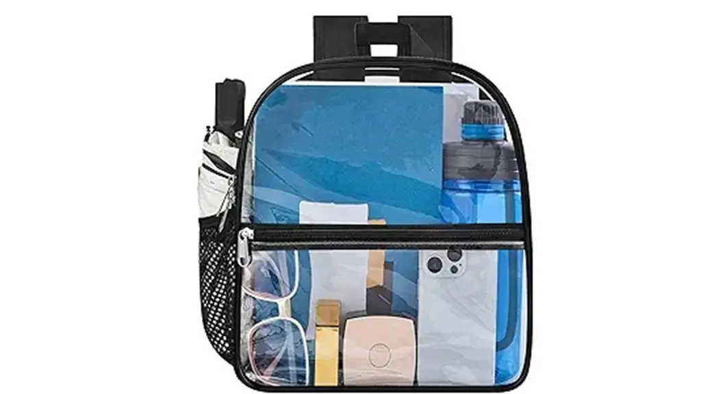 clear backpack for events