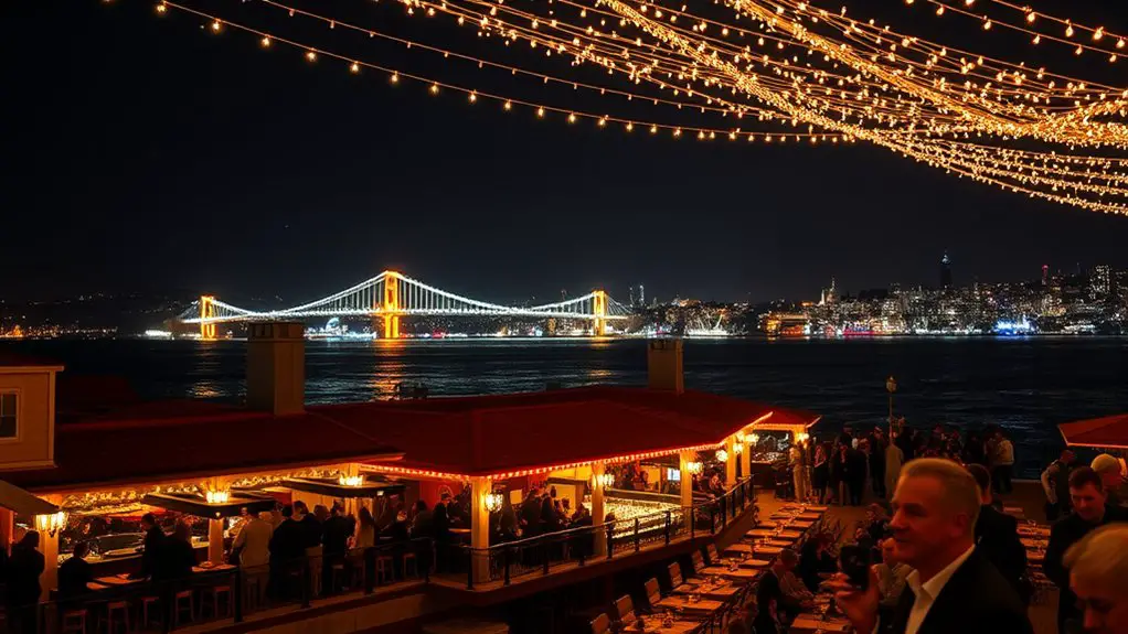 cocktails with bosphorus views