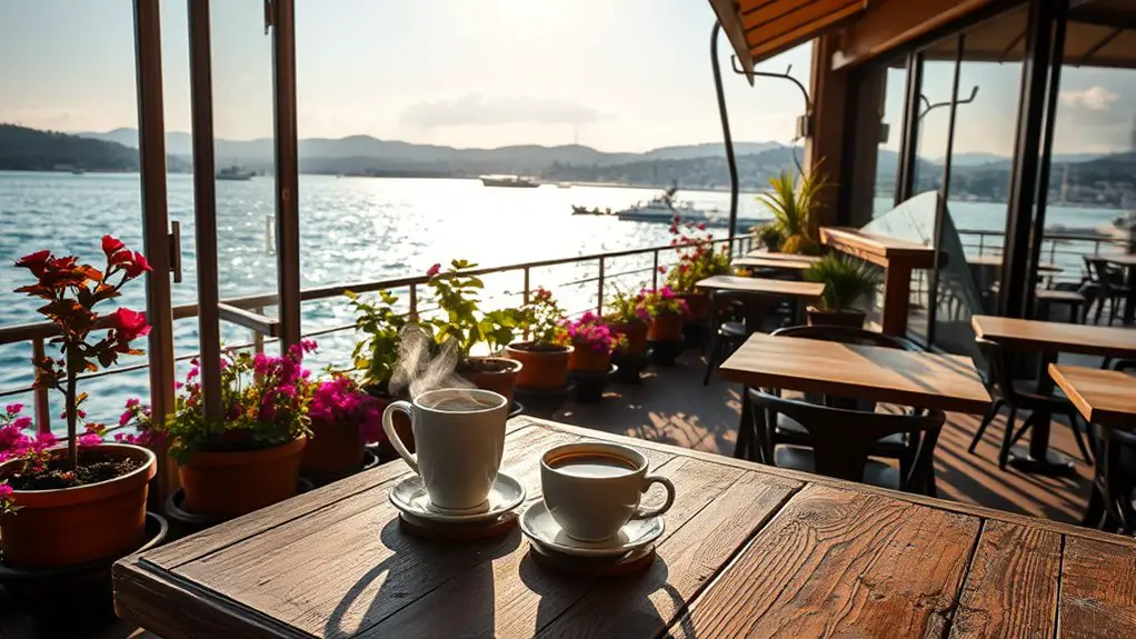 coffee with stunning views