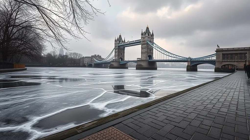 Complete London Weather Guide for 2026 Visits Cold, crisp winter day in London with grey skies and bare trees