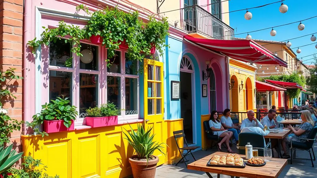 colorful ambiance delicious pastries